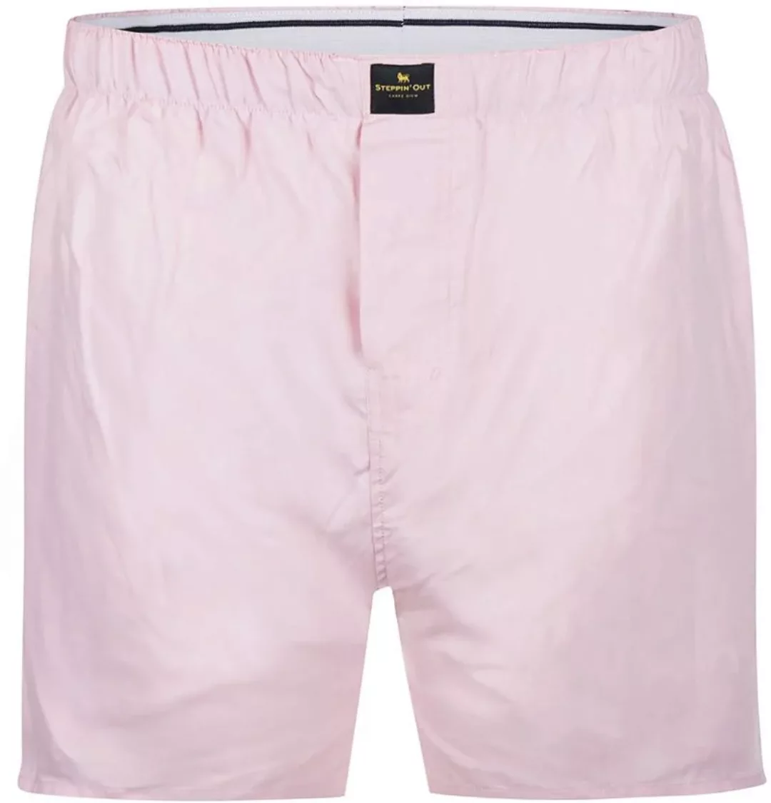 Steppin' Out Boxershort Oxford Rosa - Größe M günstig online kaufen