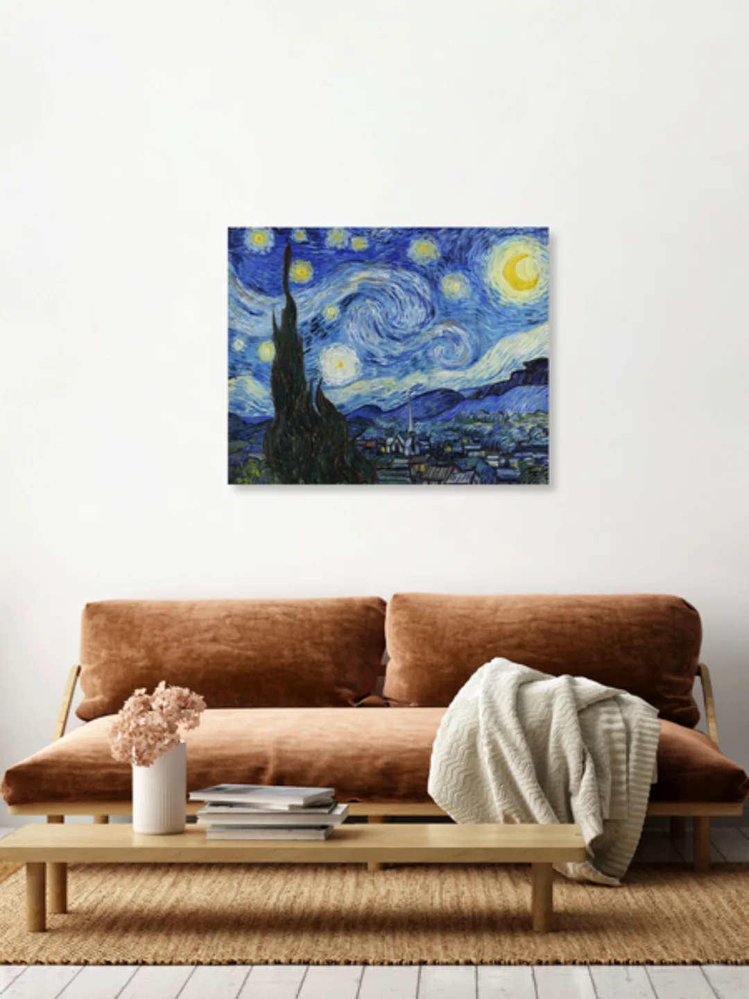 Poster / Leinwandbild - Sternennacht Von Vincent Van Gogh günstig online kaufen