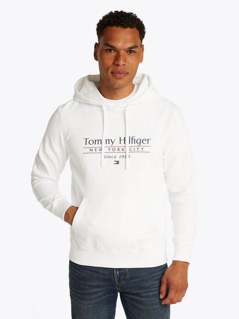 Tommy Hilfiger Hoodie HILFIGER CENTER STACK HOODY mit großem mehrfarbigen P günstig online kaufen