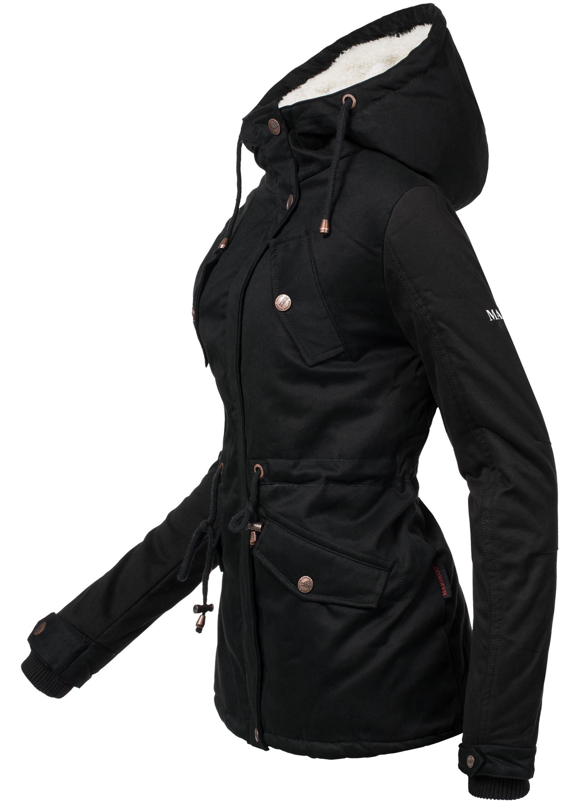 Marikoo Winterjacke "Manolya", mit Kapuze, stylischer Kurzmantel mit weiche günstig online kaufen