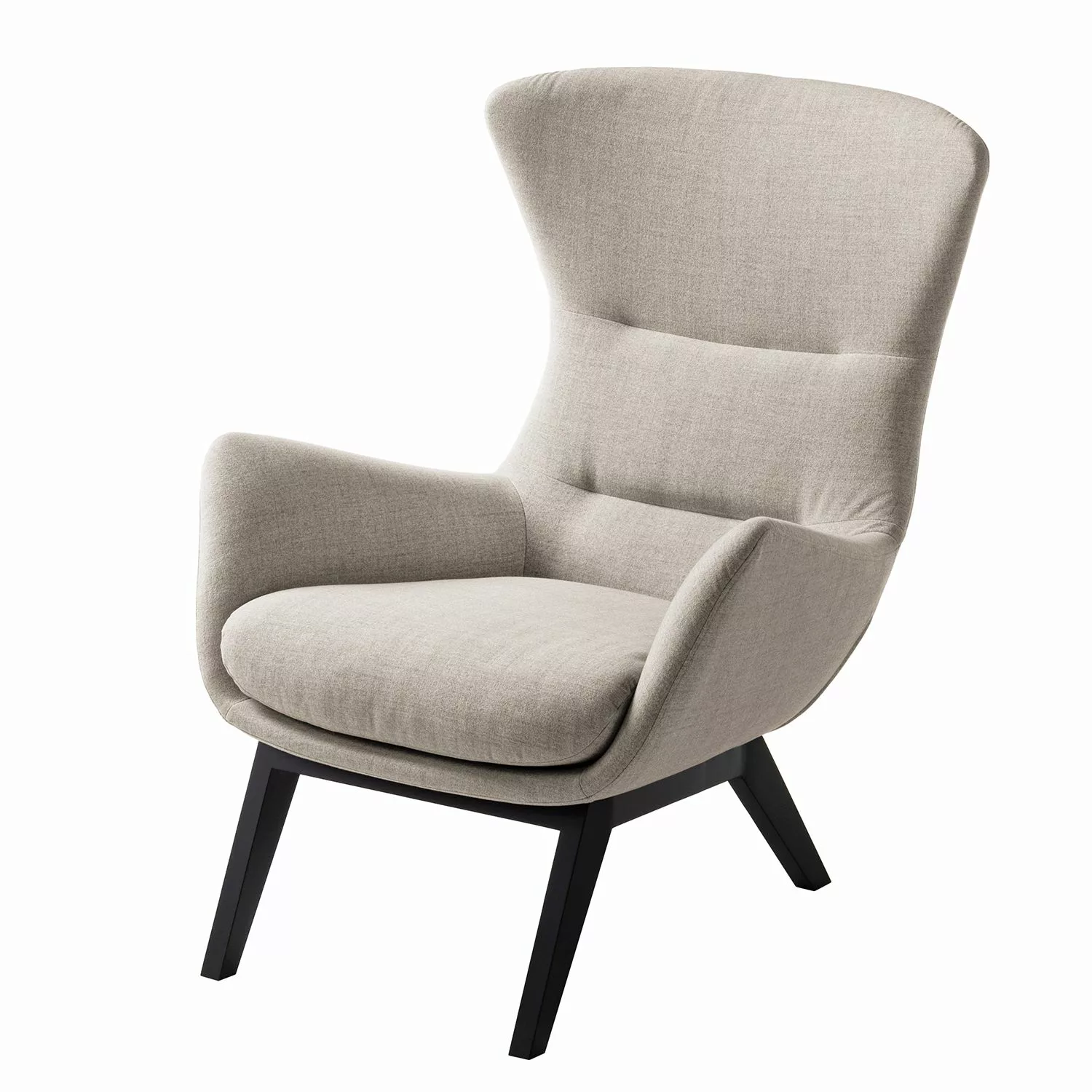 home24 Studio Copenhagen Sessel Hepburn I Beige Webstoff 84x99x96 cm (BxHxT günstig online kaufen