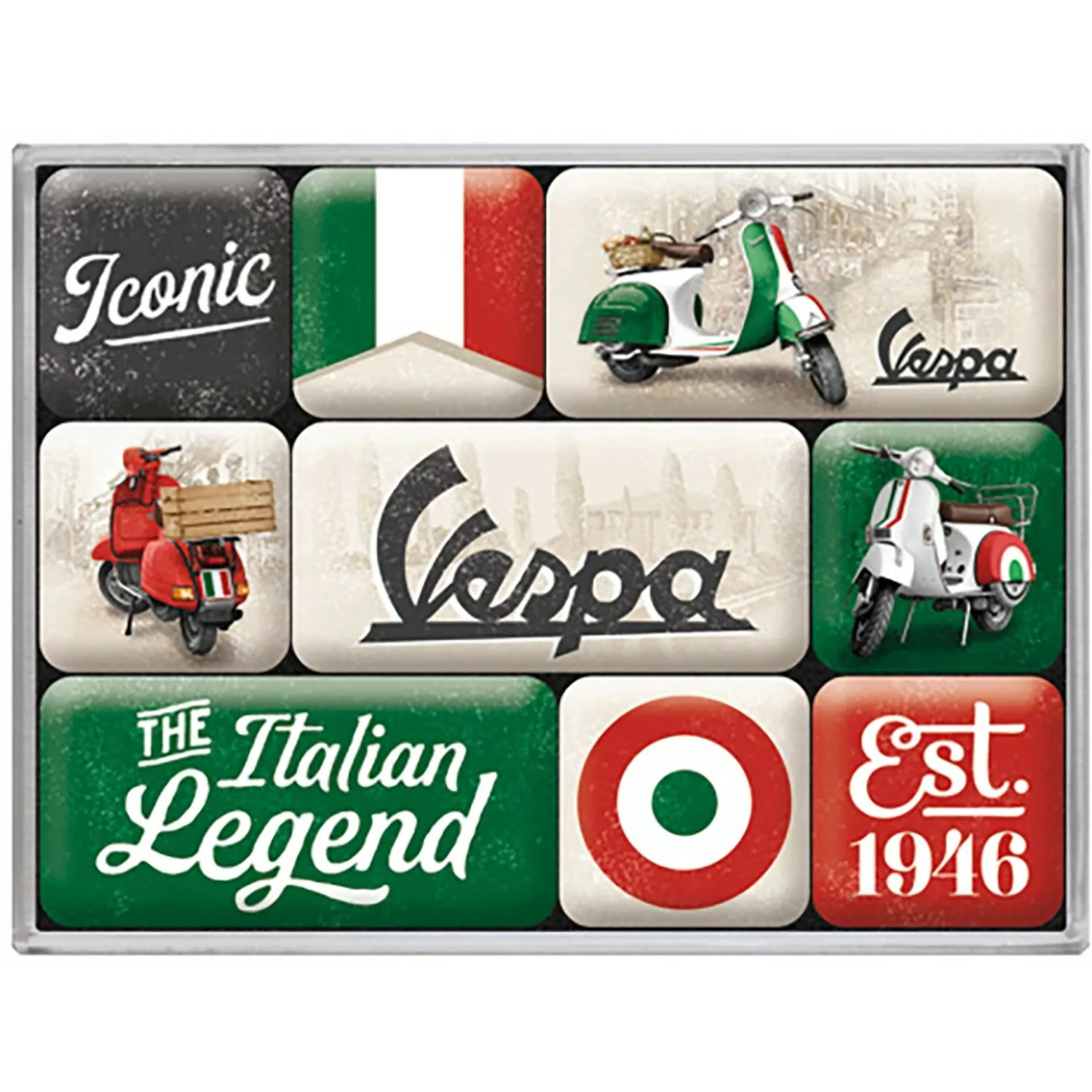 Nostalgic-Art Magnet-Set Vespa Italian Legend günstig online kaufen