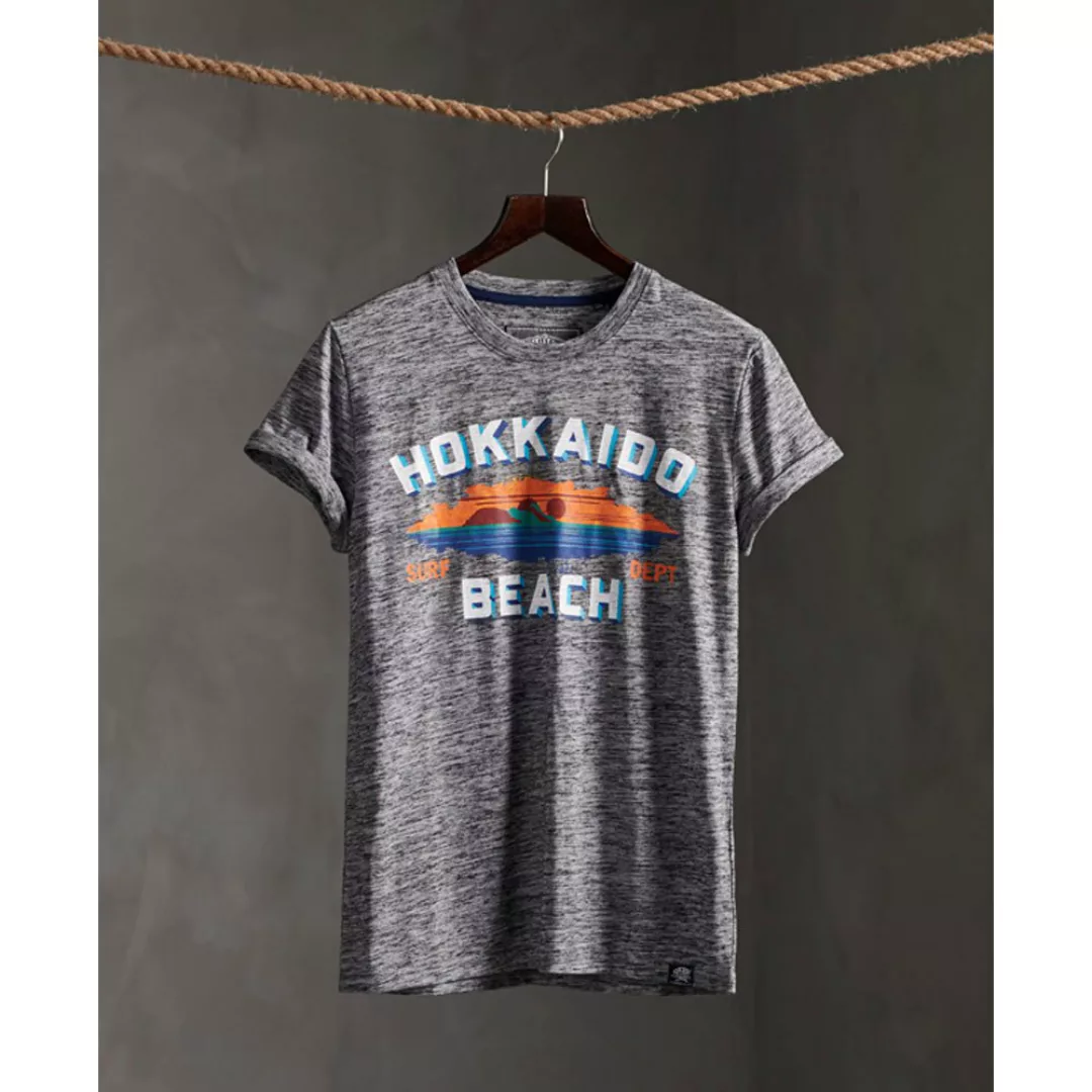 Superdry Japan Breakers Kurzarm T-shirt M Flint Grey Grit günstig online kaufen