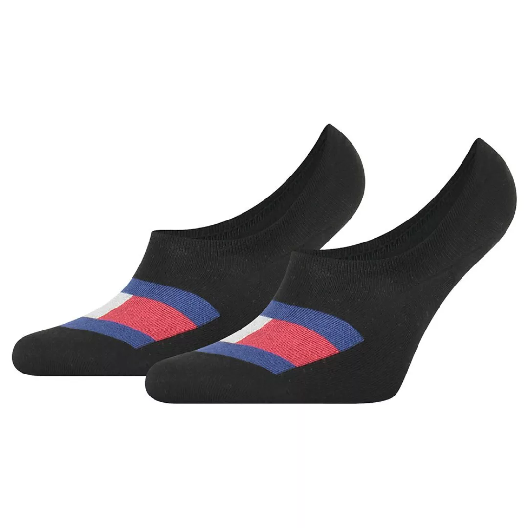 Tommy Hilfiger Flag Footie Socken 2 Paare EU 39-42 Black günstig online kaufen