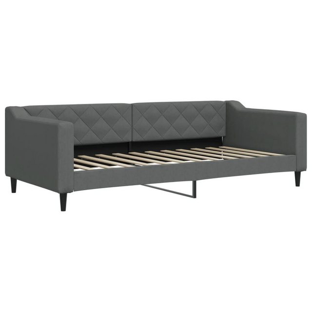 vidaXL Gästebett Tagesbett Dunkelgrau 90x200 cm Stoff Gästebett Schlafsofa günstig online kaufen