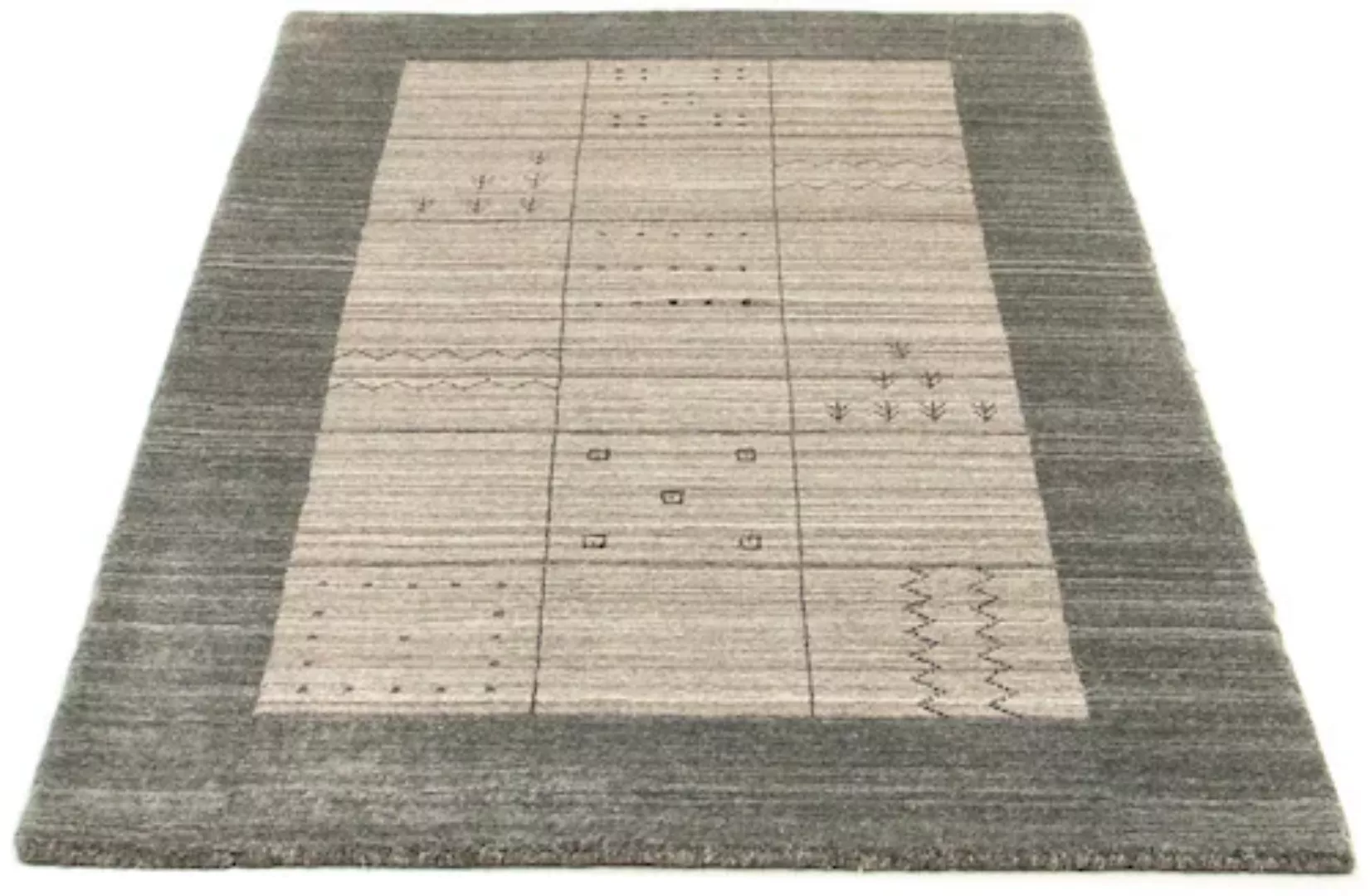 morgenland Wollteppich »Vintage Teppich handgeknüpft grau«, rechteckig günstig online kaufen