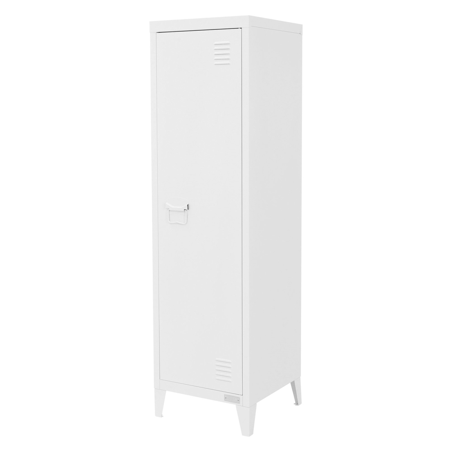 ML-Design Aktenschrank Hoch 38x38x137,5 cm Weiß Stahl Freistehender günstig online kaufen