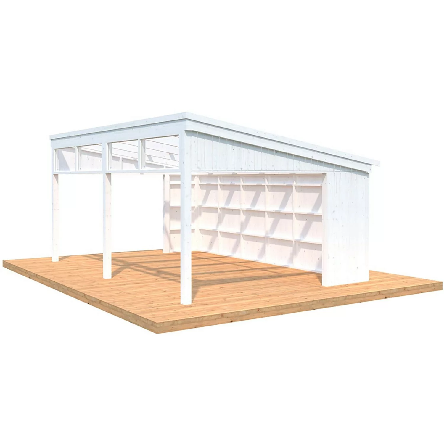 Palmako Pavillon Nova 21,5 m² Kit Weiß Grundiert 602 cm x 396 cm günstig online kaufen