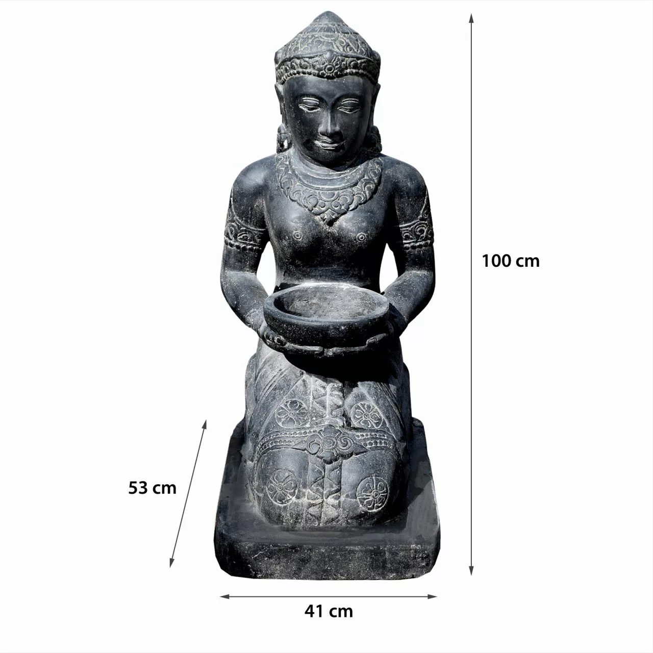 Garten Skulptur Kniende Göttin Bhiwandi günstig online kaufen