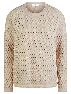 Rundhals-Pullover Peter Hahn beige günstig online kaufen