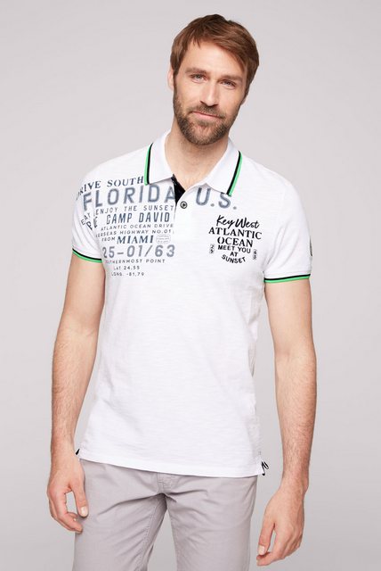CAMP DAVID Poloshirt mit stylischem Seitenschlitz günstig online kaufen