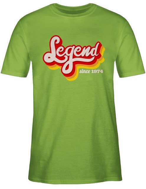 Shirtracer T-Shirt Legend since 1974 Retro Fünfzig 50. Geburtstag günstig online kaufen