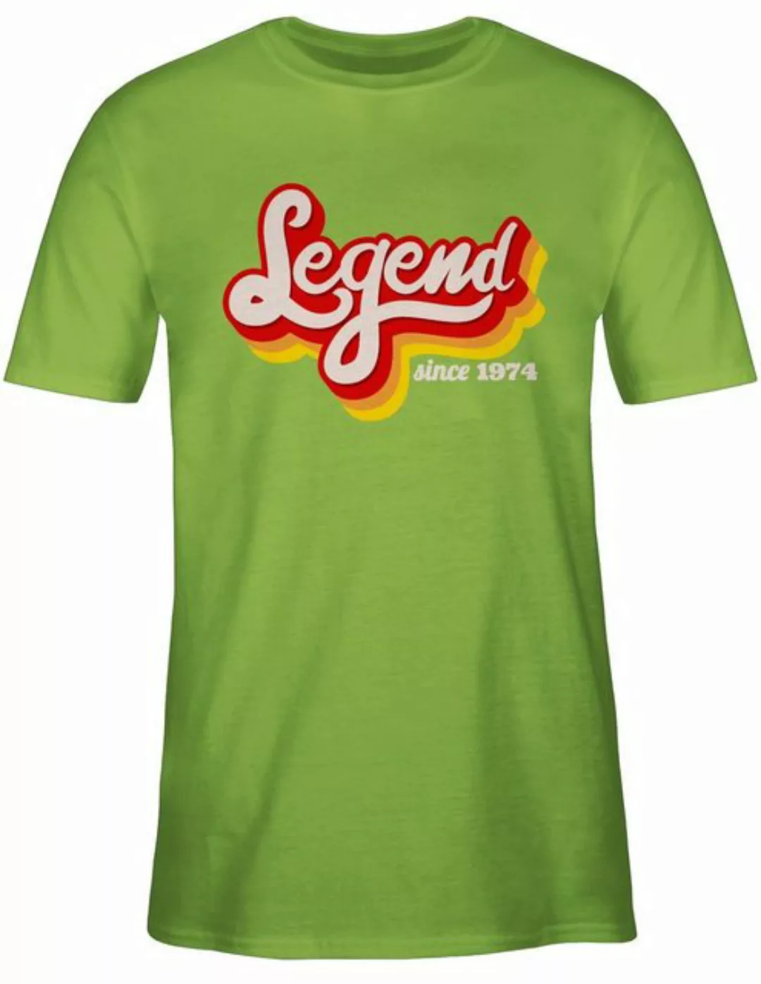 Shirtracer T-Shirt Legend since 1974 Retro Fünfzig 50. Geburtstag günstig online kaufen