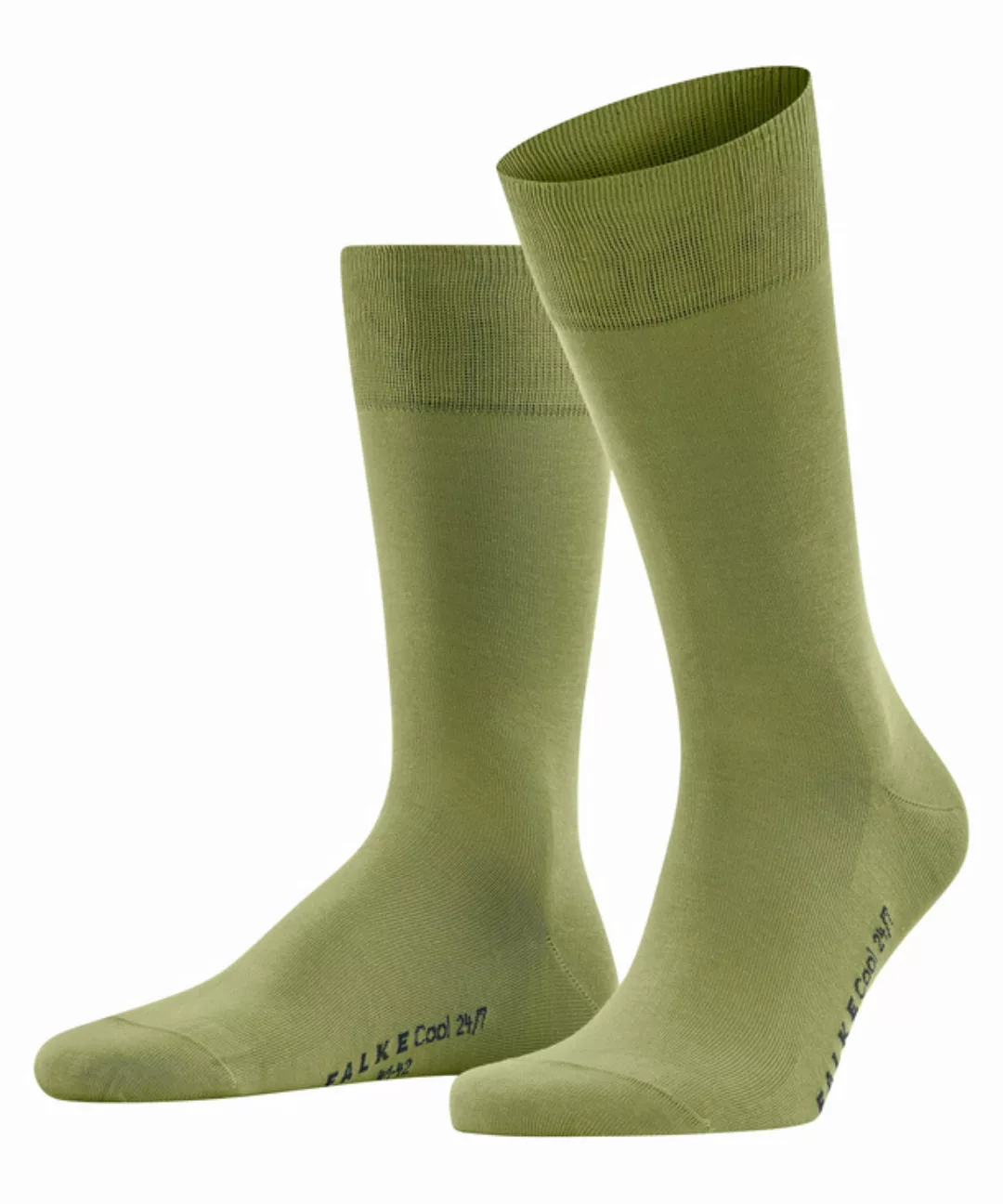 FALKE Cool 24/7 Herren Socken, 45-46, Grün, Uni, Baumwolle, 13230-725806 günstig online kaufen