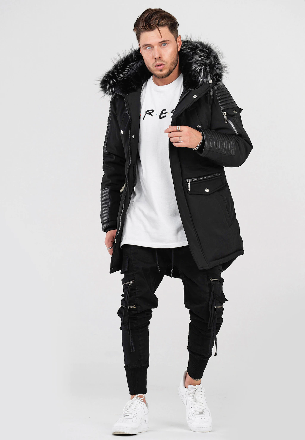 behype Parka "FADE-2", mit wärmender Kapuze günstig online kaufen