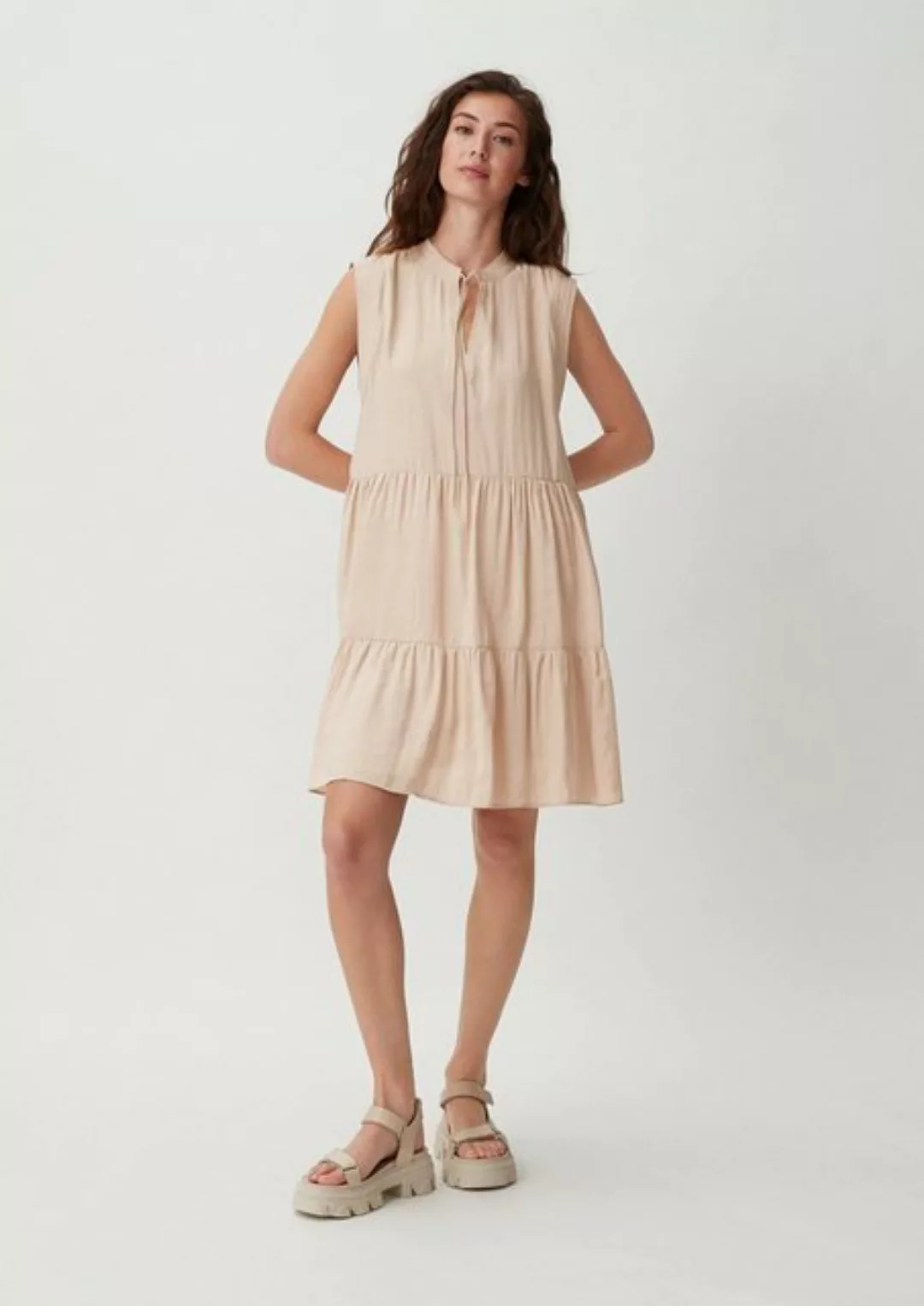 comma casual identity Minikleid Kurzes Kleid aus Modalmix Stickerei günstig online kaufen