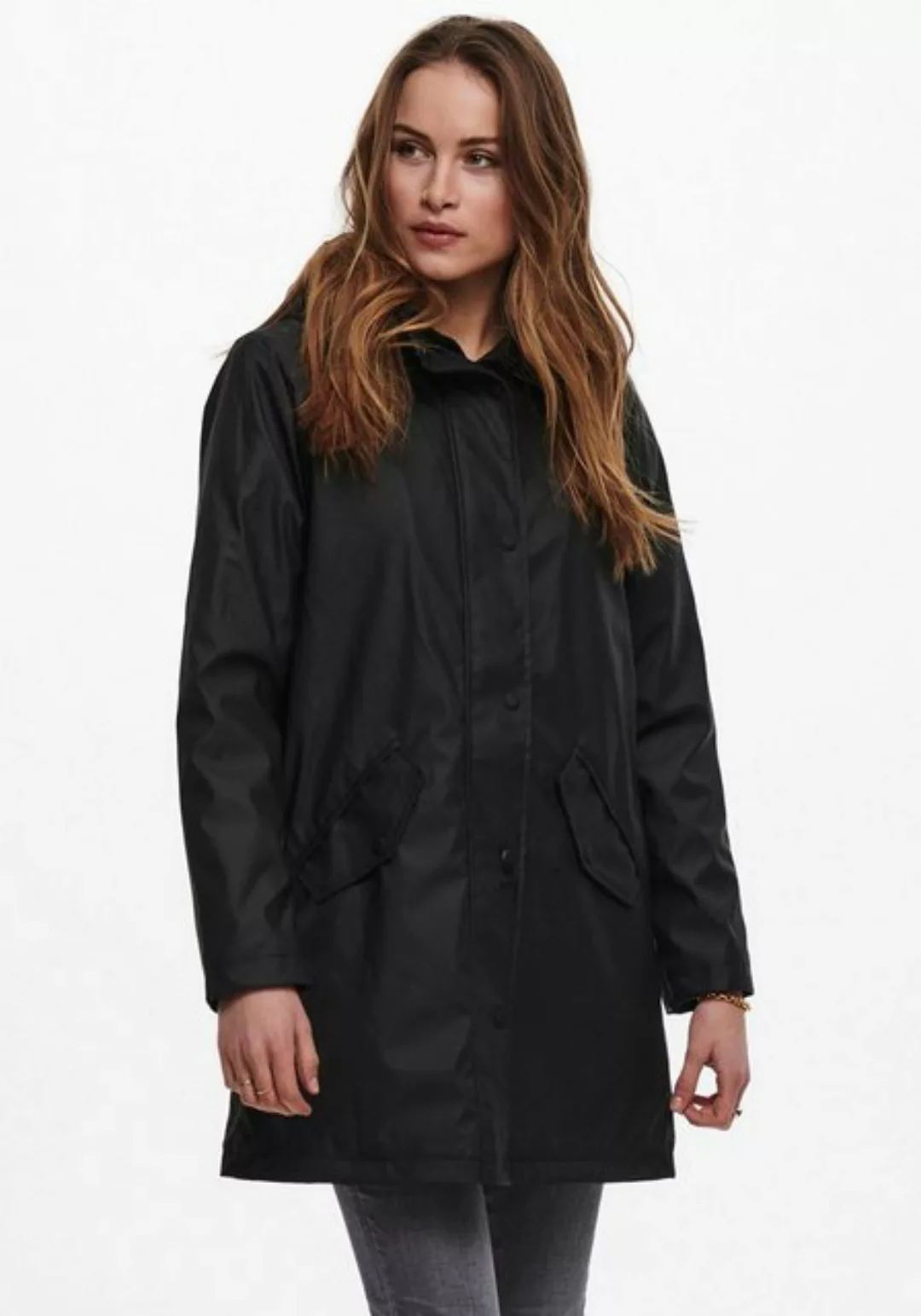 ONLY Funktionsmantel ONLSALLY RAINCOAT OTW NOOS mit Kapuze und Teddyplüschf günstig online kaufen