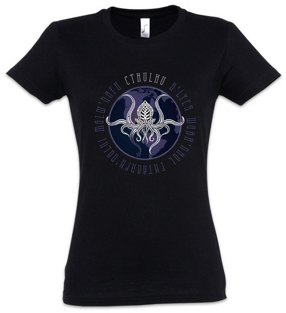 Urban Backwoods Print-Shirt Cthulhu J World Order Damen T-Shirt HP Lovecraf günstig online kaufen