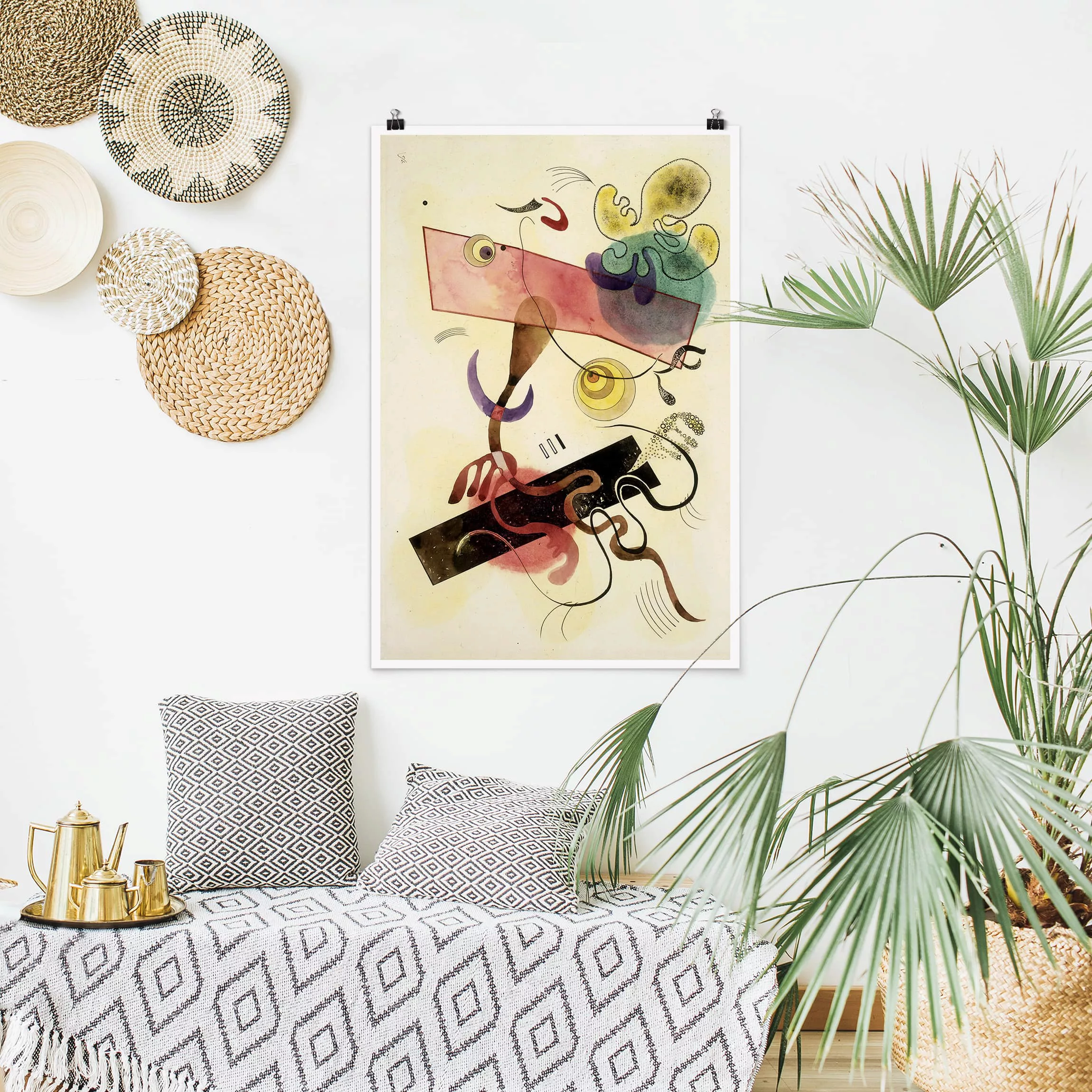 Poster Kunstdruck - Hochformat Wassily Kandinsky - Taches günstig online kaufen