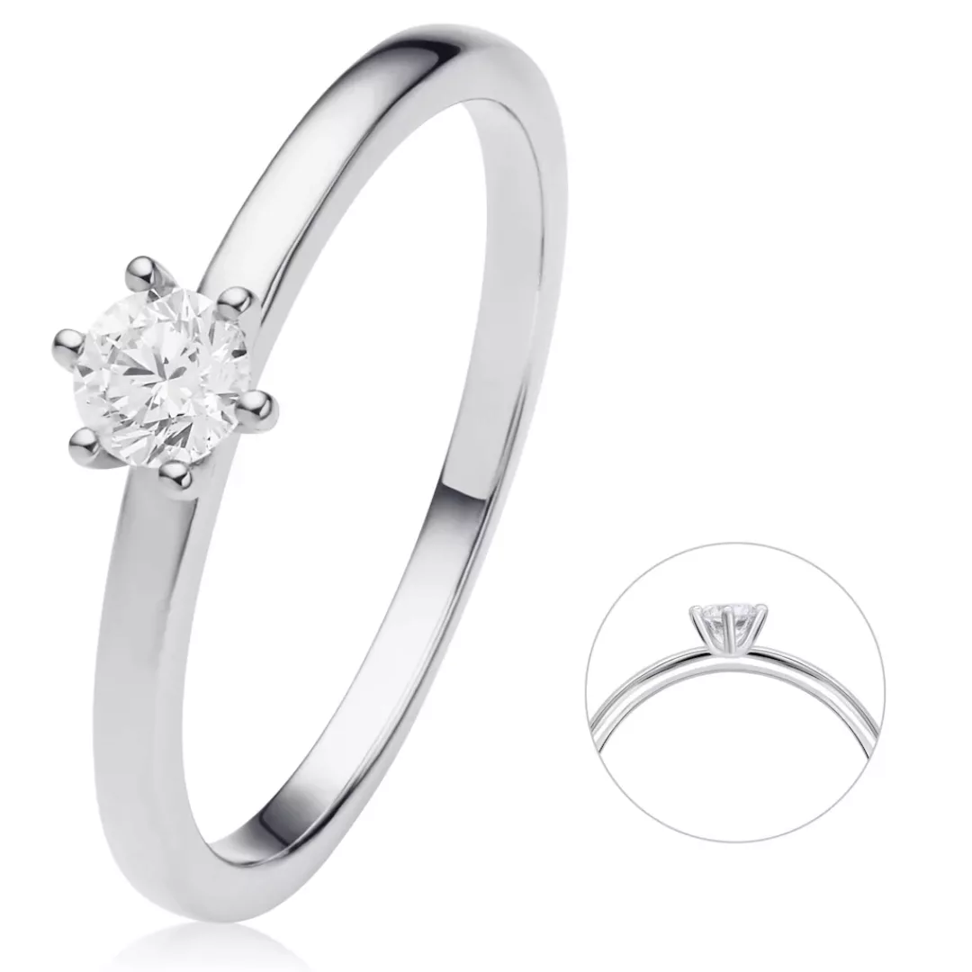 ONE ELEMENT Diamantring "0.25 ct Diamant Brillant Ring aus 750 Weißgold", D günstig online kaufen