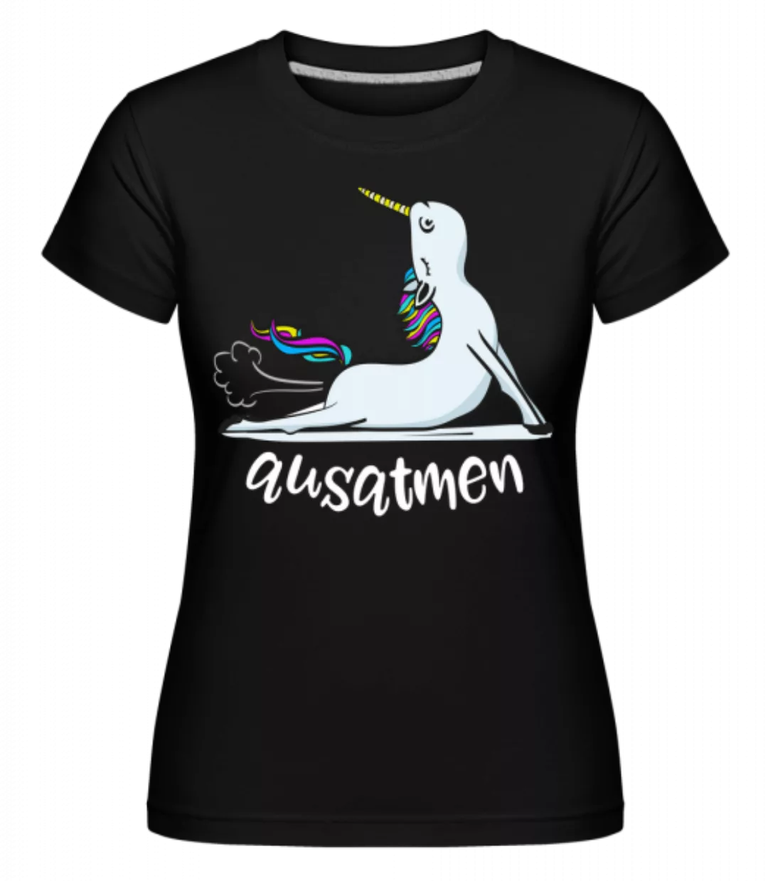 Ausatmen Einhorn Yoga · Shirtinator Frauen T-Shirt günstig online kaufen