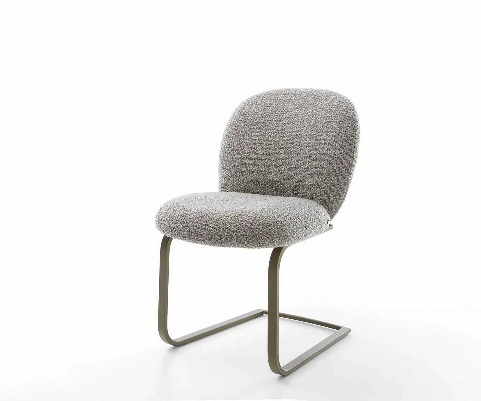 DELIFE Polsterstuhl Nube-Flex, Freischwinger flach Effektfinish günstig online kaufen