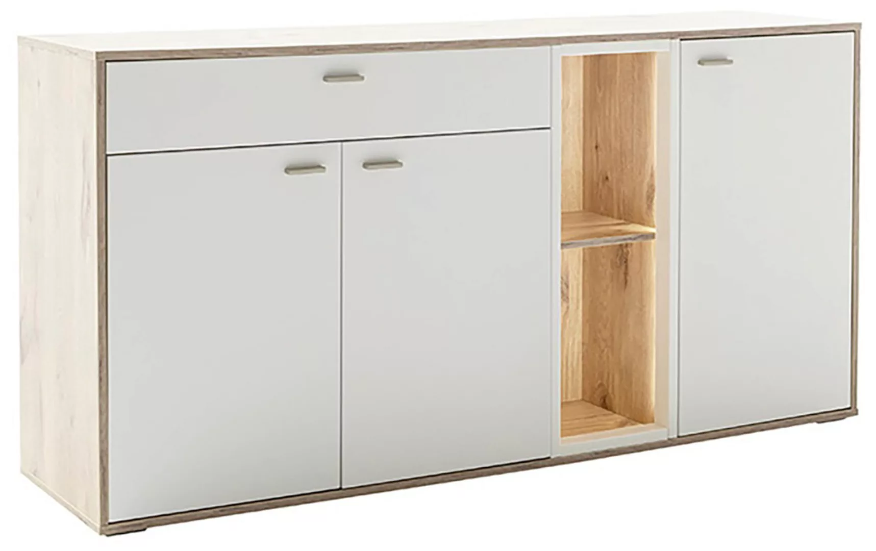 MCA furniture Sideboard "SANTERNO", mit 3 Türen, 1 Schubkasten, gedämpft, 2 günstig online kaufen