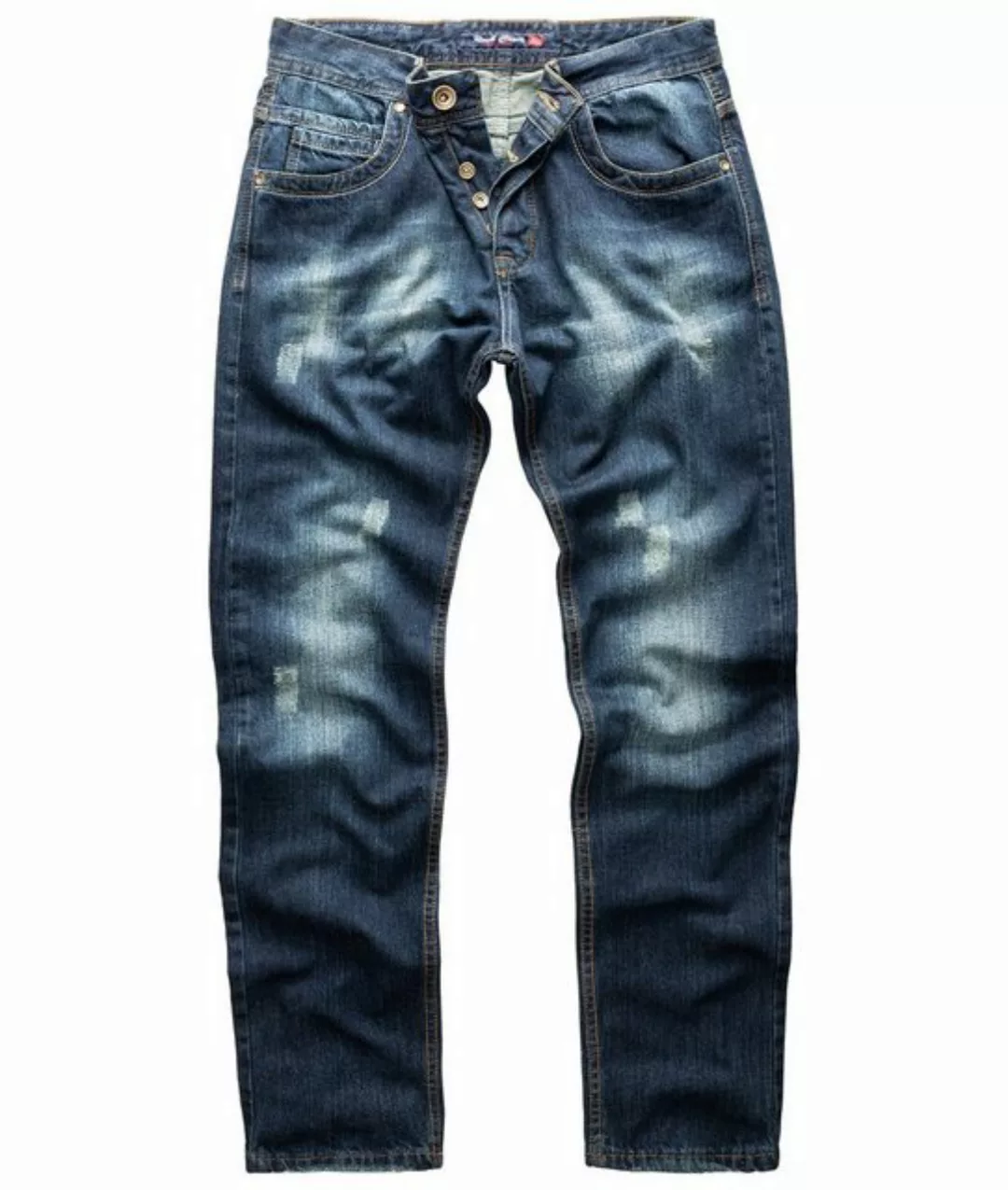 Rock Creek Regular-fit-Jeans Herren Jeans Blau RC-2299 günstig online kaufen