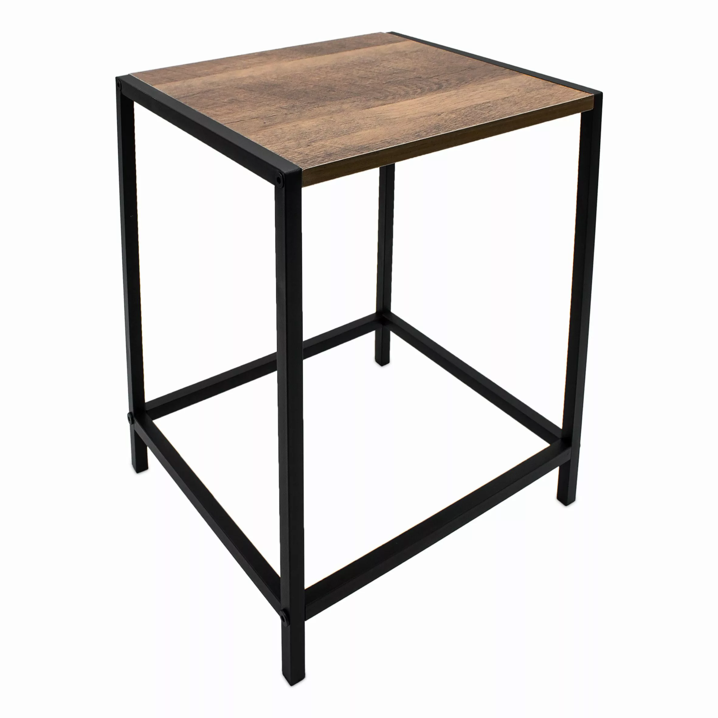 Spetebo Beistelltisch Holz Beistelltisch mit Metall günstig online kaufen