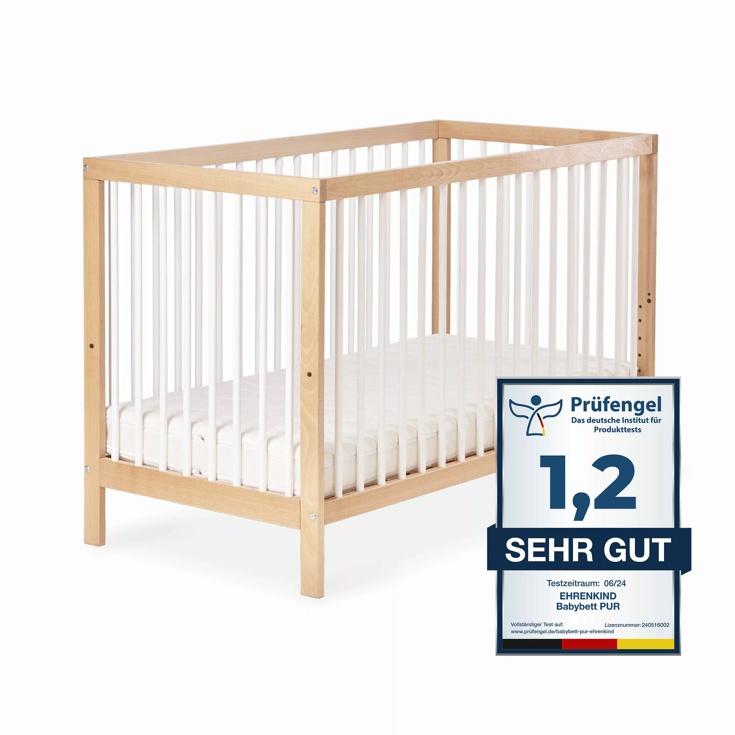 Ehrenkind Babybett PUR aus massivem Buchenholz, günstig online kaufen