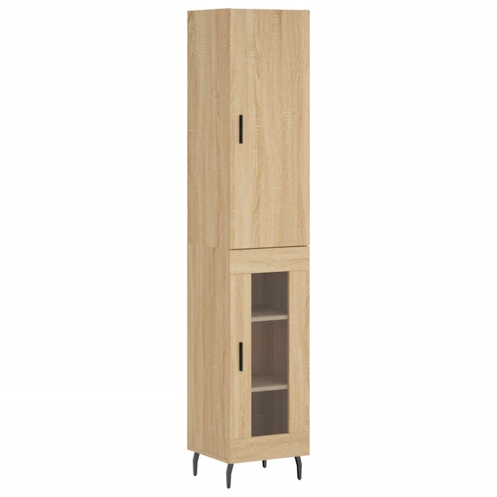 vidaXL Highboard Highboard Sonoma-Eiche 34,5x34x180 cm günstig online kaufen