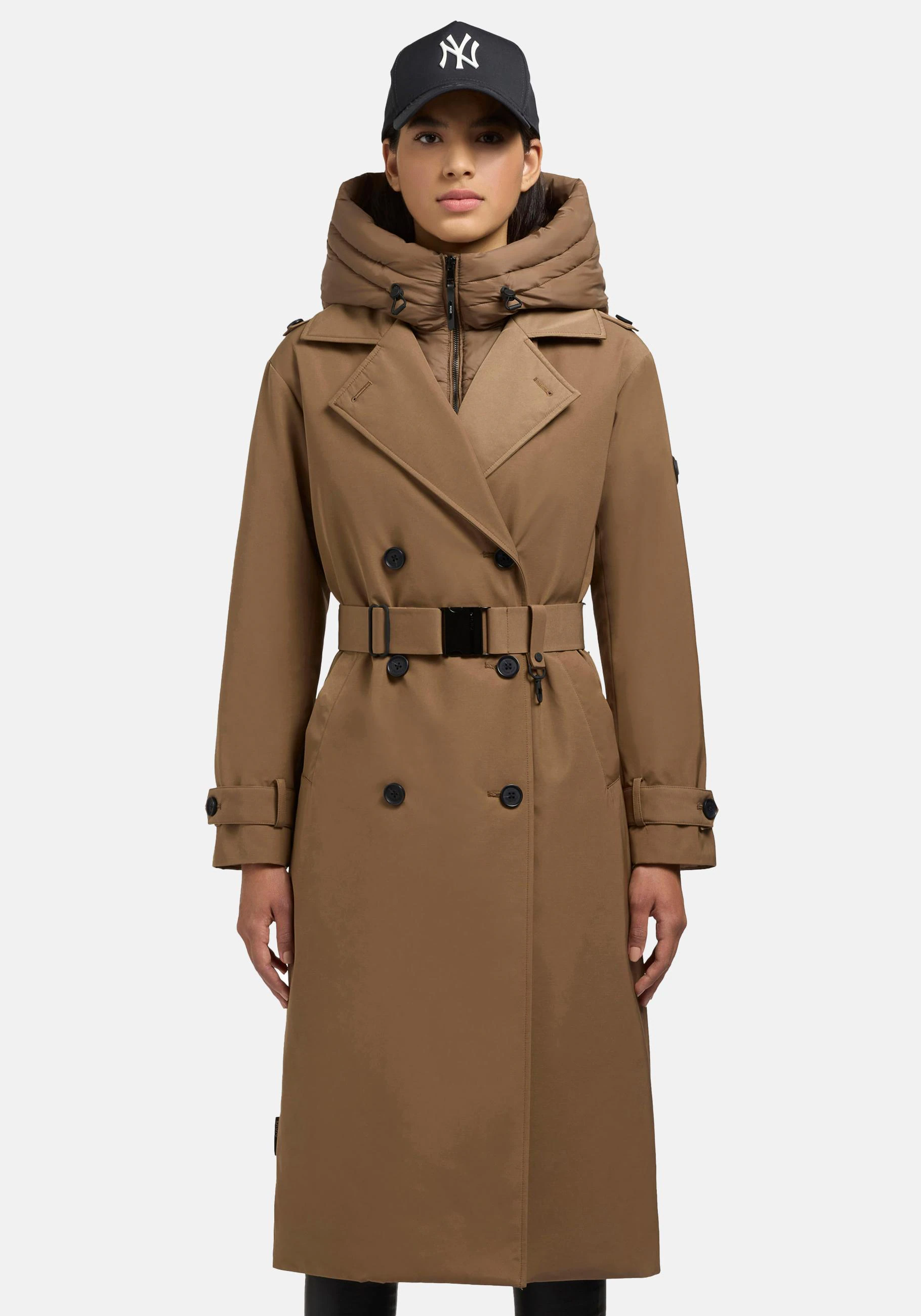 khujo Trenchcoat "Elena-YM", Warmer Wintermantel mit doppelter Knopfleiste günstig online kaufen