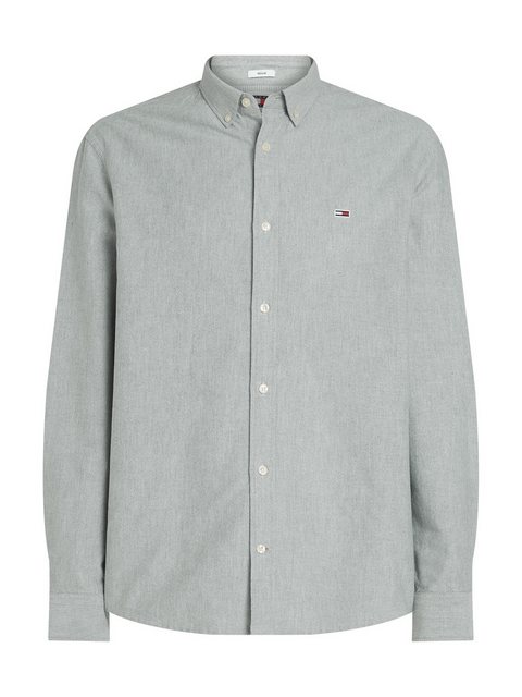 Tommy Jeans Langarmhemd TJM ENTRY REG OXFORD SHIRT mit Logoprägung günstig online kaufen