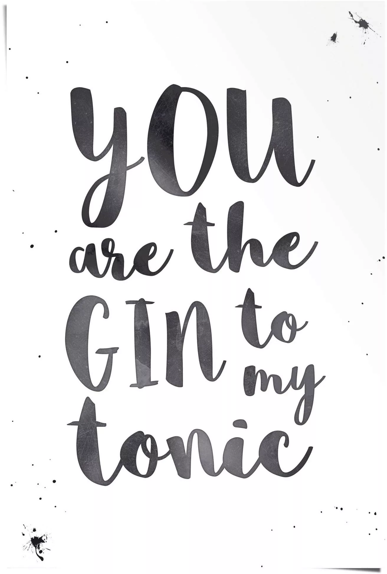 Reinders Poster "Gin Tonic Love", (1 St.) günstig online kaufen
