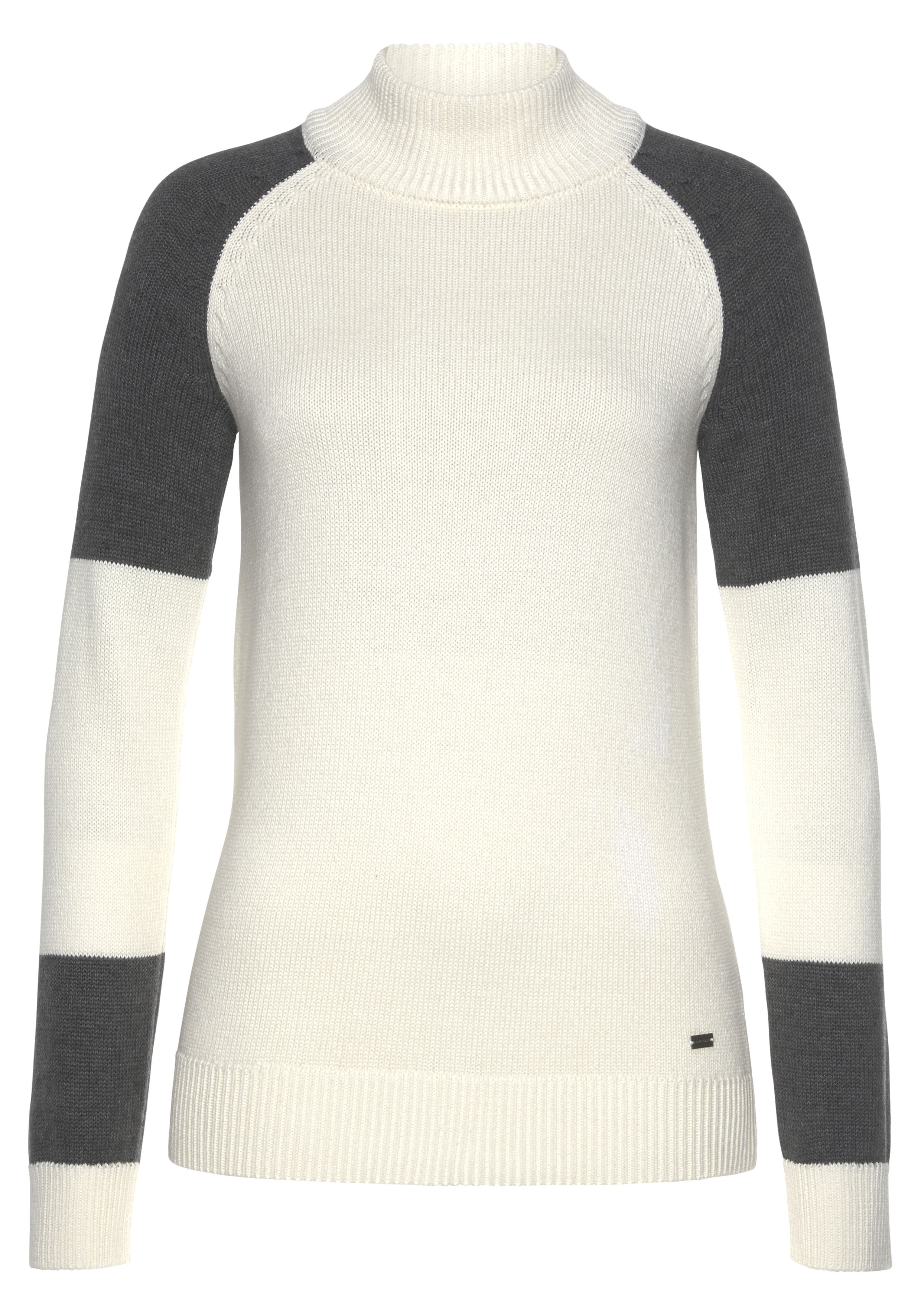 Arizona Rollkragenpullover "Rolli colorblocking", Im Colour-Blocking-Look günstig online kaufen