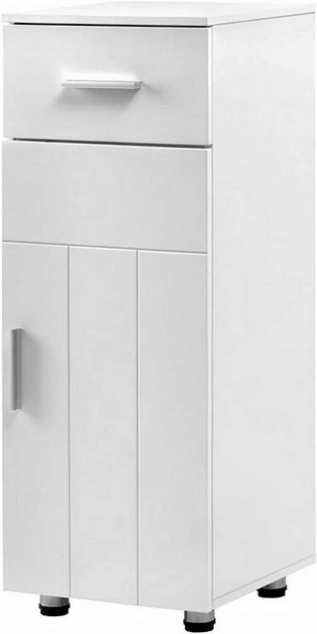 EUGAD Hochschrank (1-St) Badezimmerschrank 1 Schublade, 30x80x30 cm, weiß günstig online kaufen
