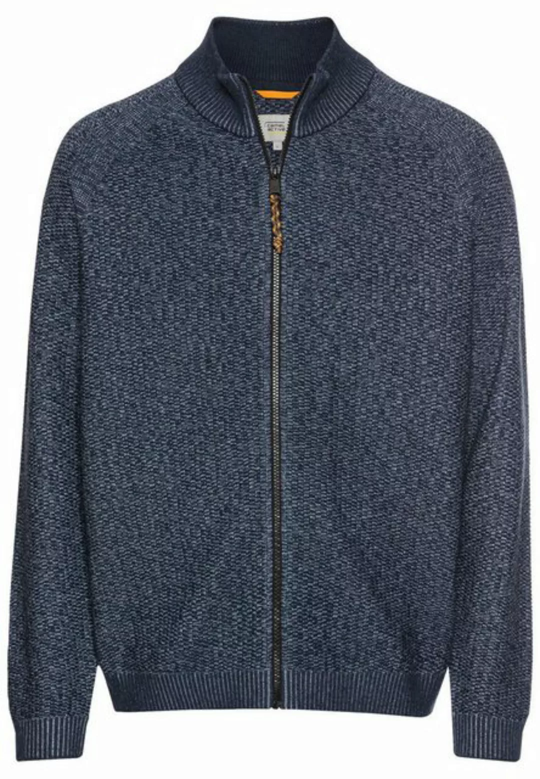 camel active Strickjacke knitted Jacket, Denim Blue günstig online kaufen