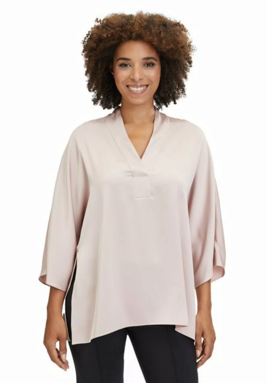 Vera Mont Klassische Bluse mit Seitenschlitzen Kragen günstig online kaufen