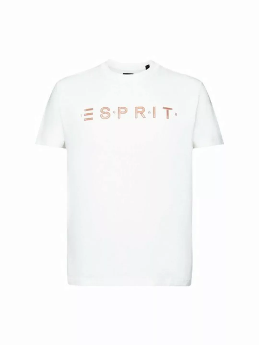 Esprit T-Shirt Logo-T-Shirt aus Baumwolljersey (1-tlg) günstig online kaufen