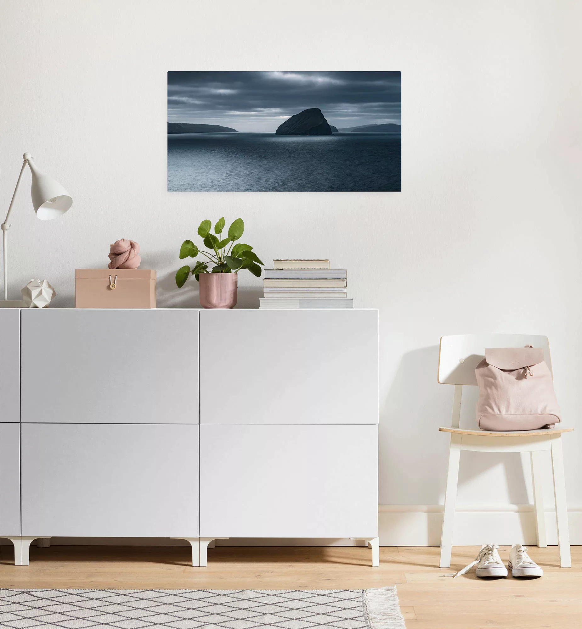 Komar Leinwandbild "Keilrahmenbild - Silver Sea - Größe 60 x 30 cm", Baum-B günstig online kaufen