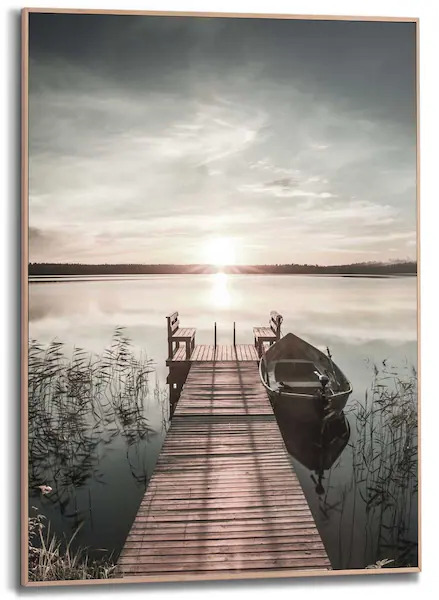 Reinders Wandbild "Slim Frame Wood 50x70 Scandic Jetty" günstig online kaufen