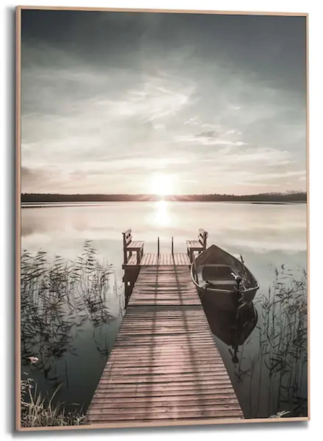 Reinders Wandbild "Slim Frame Wood 50x70 Scandic Jetty" günstig online kaufen