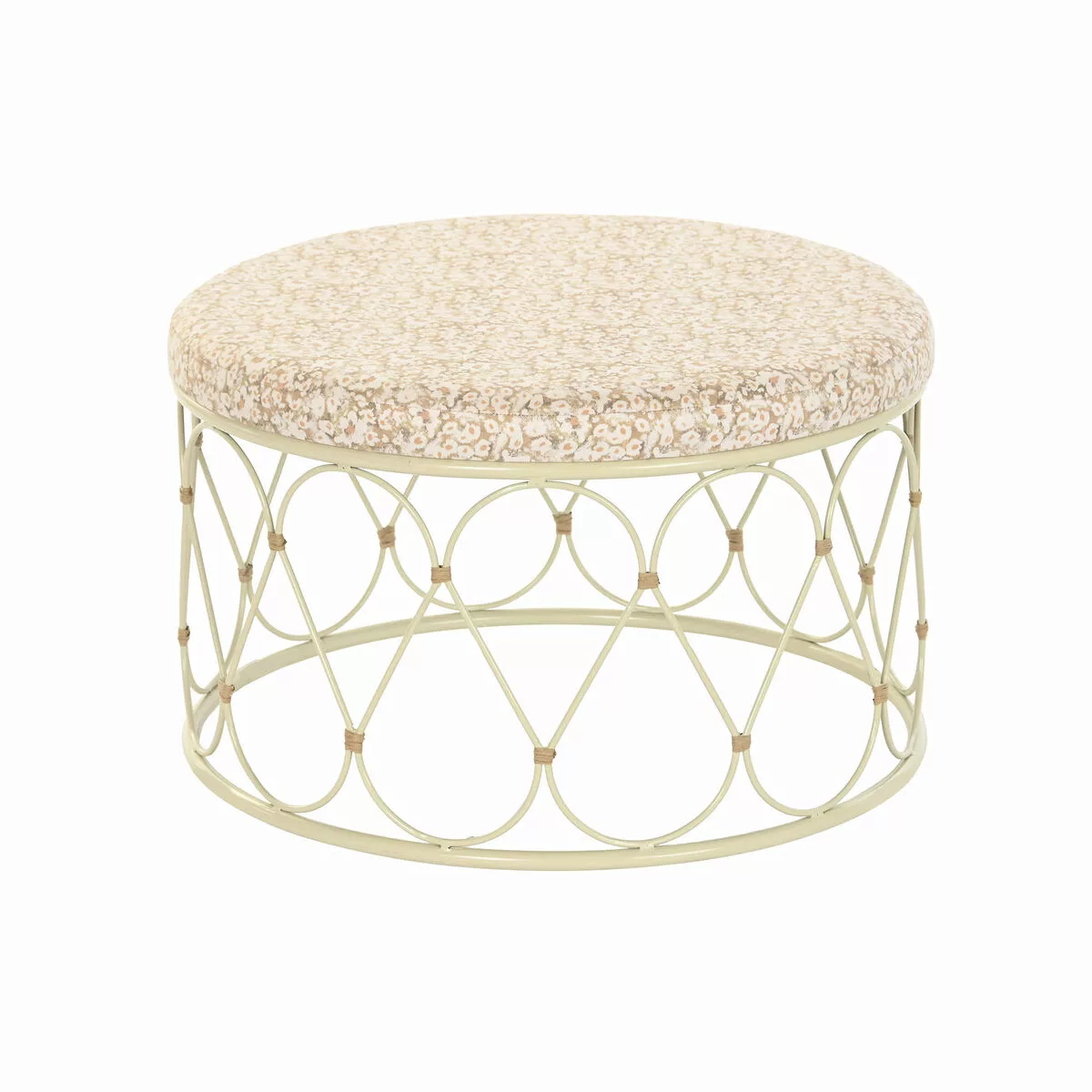 Beistelltisch Dkd Home Decor Metall Rattan (48 X 48 X 30 Cm) günstig online kaufen