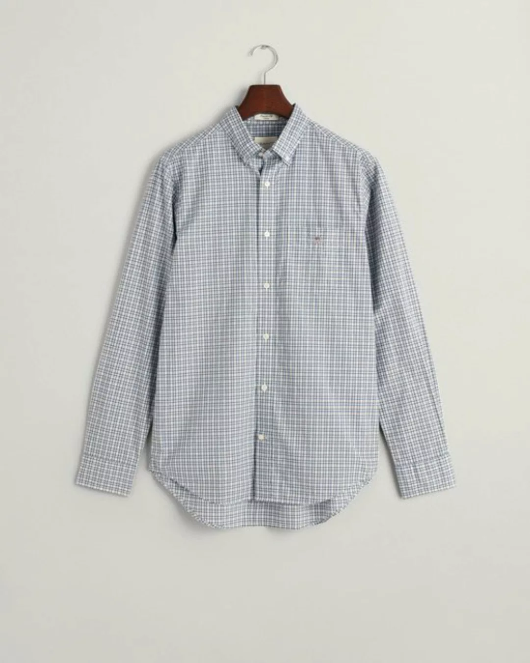 Gant Outdoorhemd Regular Fit Popeline Hemd mit Mikro-Karomuster günstig online kaufen