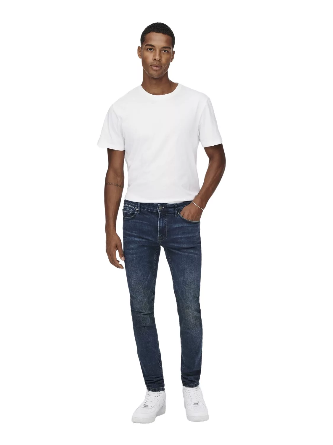 Only & Sons Herren Jeans ONSWARP SKINNY BLUE MA 9809 - Skinny Fit - Blau - günstig online kaufen