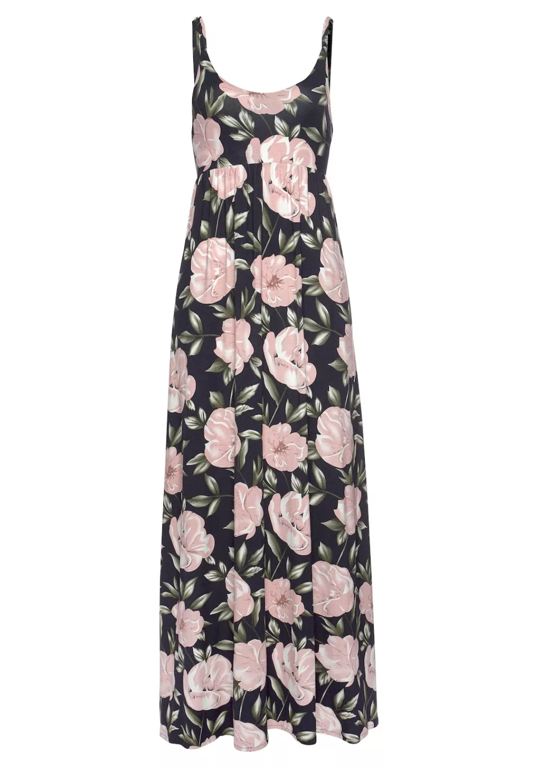 s.Oliver Maxikleid, mit tiefem Rückenausschnitt, Sommerkleid im Alloverprin günstig online kaufen