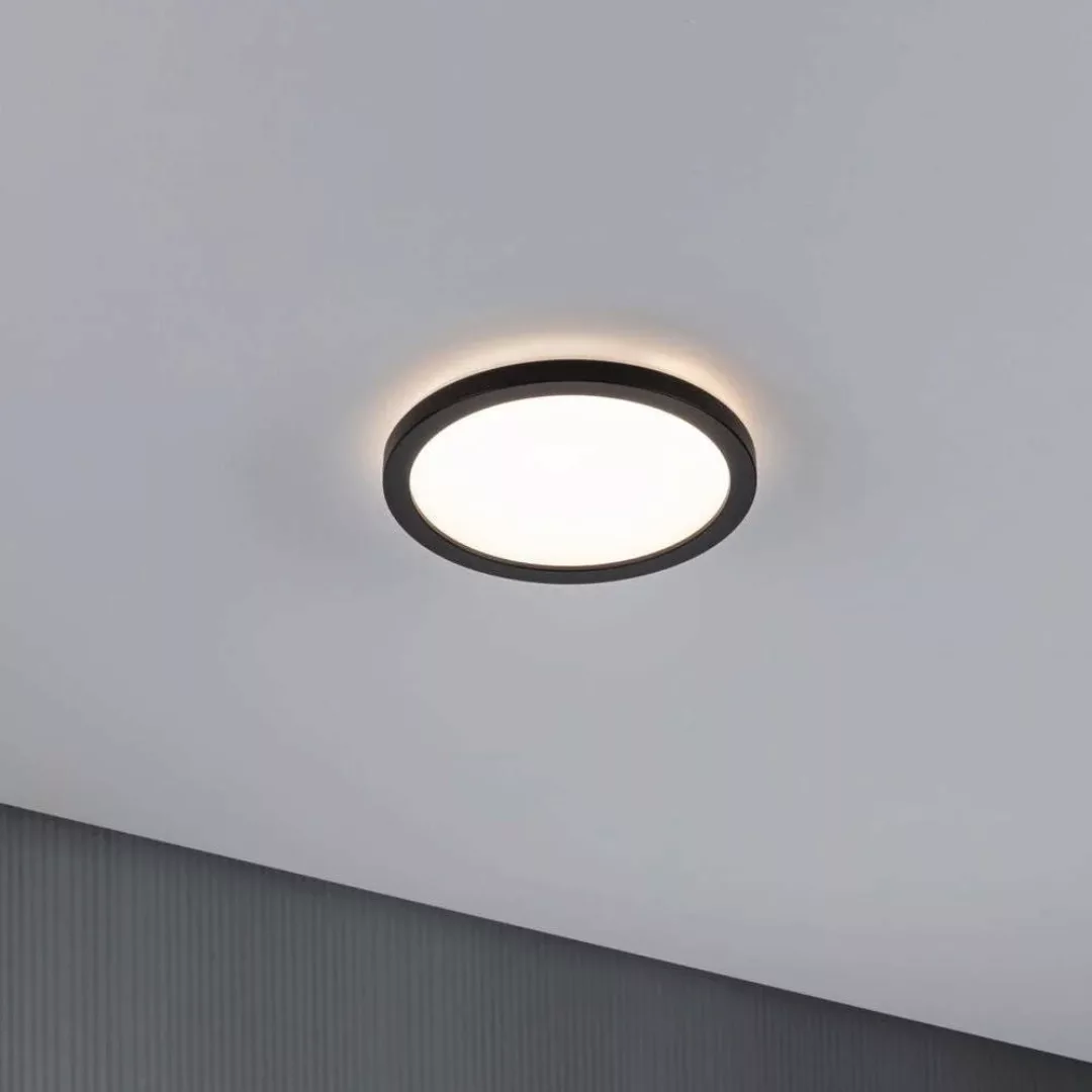 LED Deckenleuchte Atria Shine in Schwarz 11,2W 850lm 3000K rund günstig online kaufen