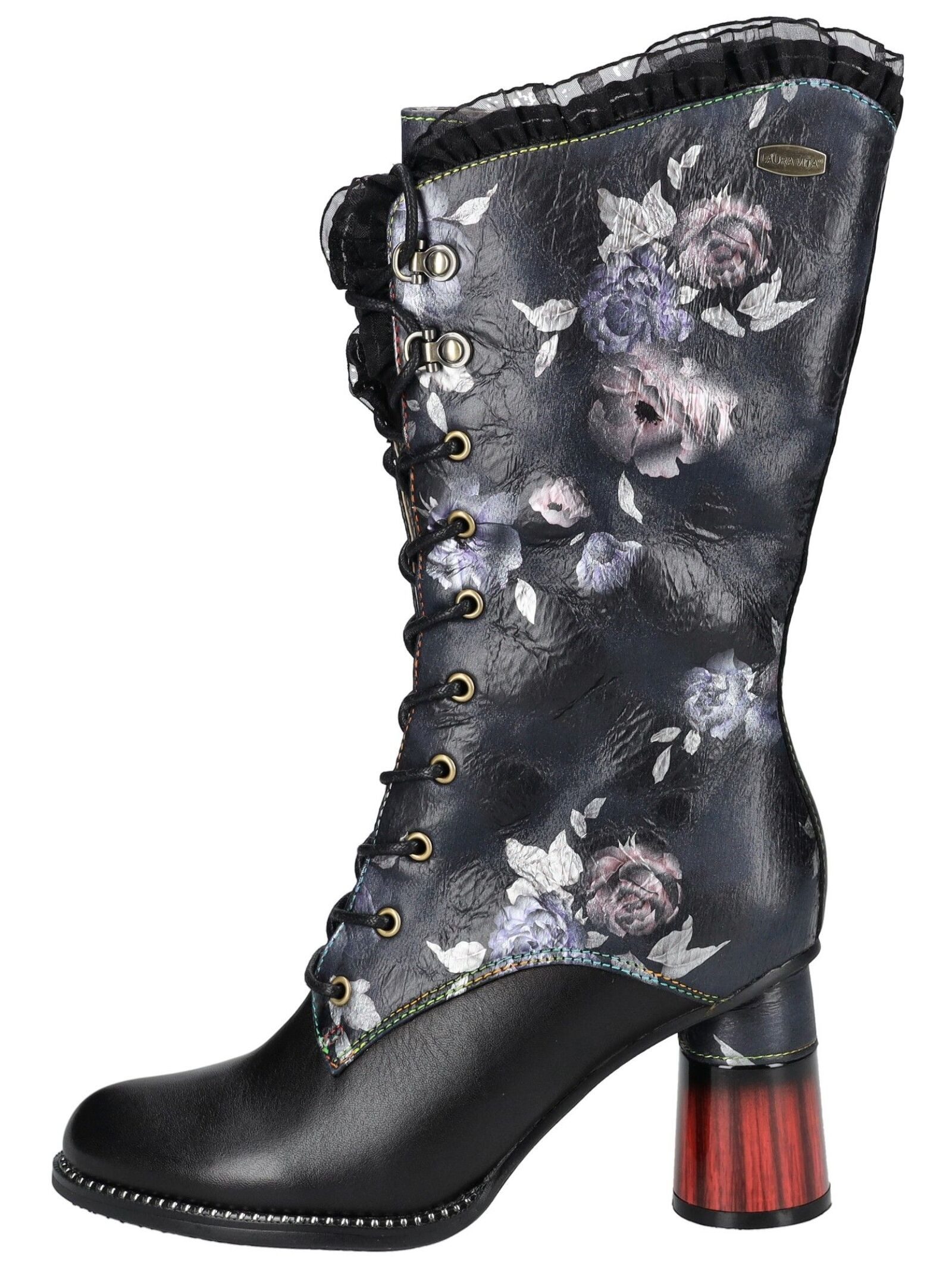 LAURA VITA High-Heel-Stiefel "LAURA VITA Stiefel Leder/Textil" günstig online kaufen