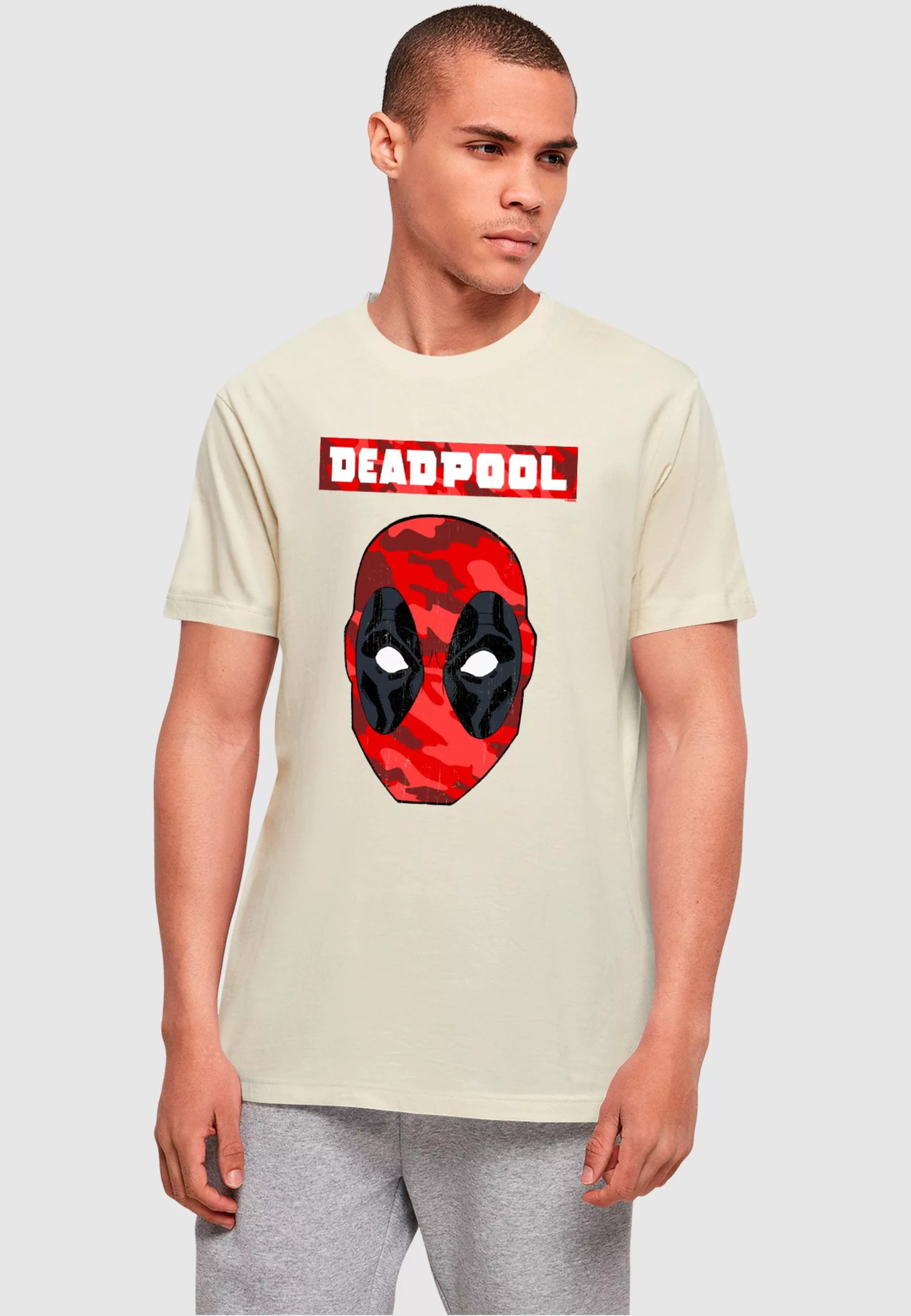 ABSOLUTE CULT T-Shirt "ABSOLUTE CULT Herren Deadpool - Camo Head T-Shirt", günstig online kaufen