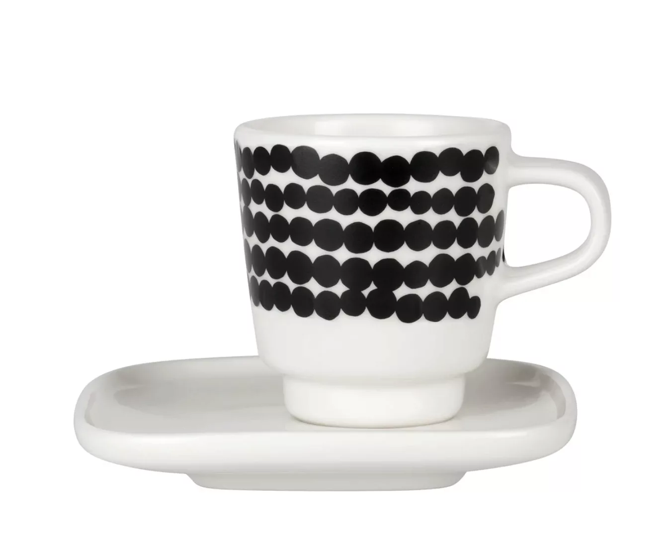 Räsymatto Espressotasse schwarz-weiß günstig online kaufen